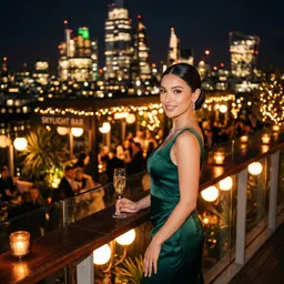 Evening — rooftop bar