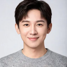 Stock headshot — light grey